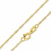 Thumbnail Image 0 of 025 Gauge Singapore Chain Necklace in 14K Gold - 20"