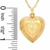Thumbnail Image 2 of Diamond Accent Heart Locket in 10K Gold