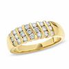 Thumbnail Image 1 of 0.50 CT. T.W. Diamond Three Row Wedding Band in 14K Gold
