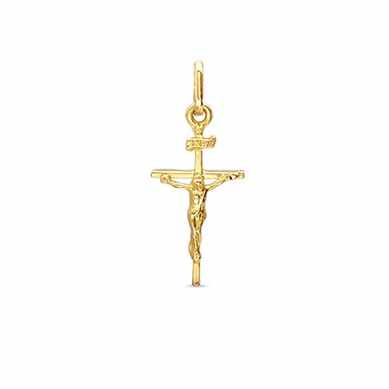 10K Gold Crucifix Charm|Peoples Jewellers