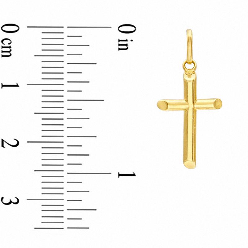 Hollow 10K Gold Cross Charm|Peoples Jewellers