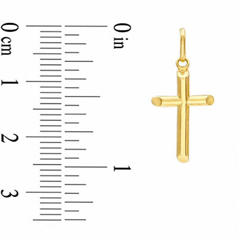 Main Image 2 of Hollow 10K Gold Cross Charm