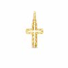 Thumbnail Image 1 of 10K Gold Diamond-Cut Open Cross Charm
