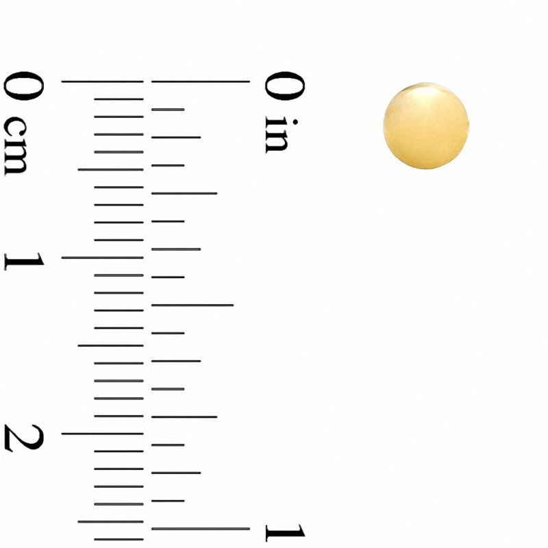 Main Image 2 of 4.8mm Ball Stud Earrings in 14K Gold