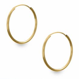 16mm Light Hoop Earrings in 14K Gold