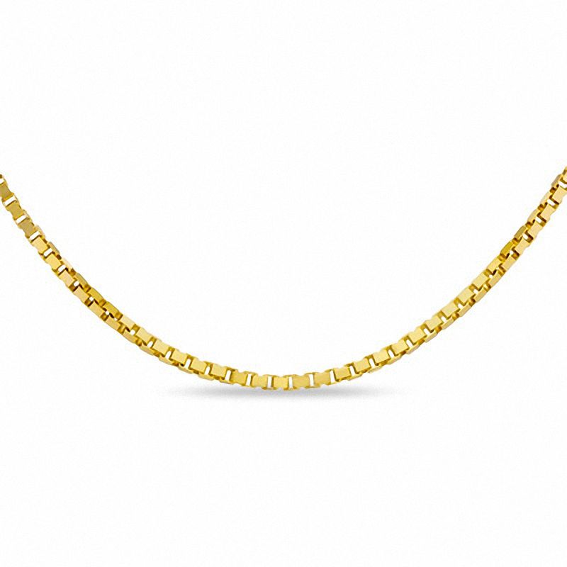 1.15mm Box Chain Necklace in 14K Gold