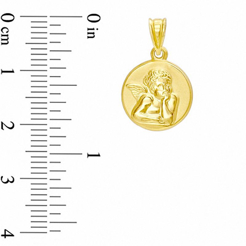 Main Image 2 of 10K Gold Framed Angel Charm