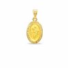 Thumbnail Image 1 of 10K Gold Oval St. Christopher Medal Charm