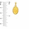 Thumbnail Image 1 of 10K Gold Oval St. Christopher Medal Charm