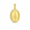 Thumbnail Image 0 of 10K Gold Oval Miraculous Medal Charm
