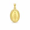 10K Gold Oval Miraculous Medal Charm