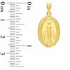 Thumbnail Image 1 of 10K Gold Oval Miraculous Medal Charm
