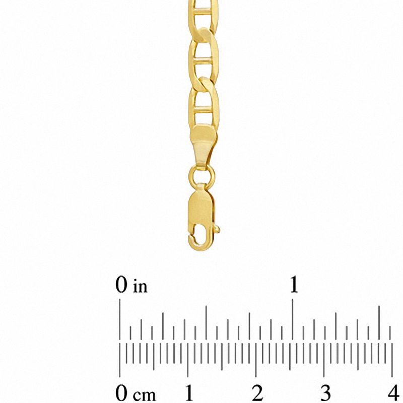 080 Gauge Mariner Chain Necklace in 10K Gold - 20"