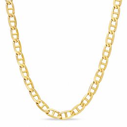 3.0mm Gauge Mariner Chain Necklace in 10K Gold - 22&quot;