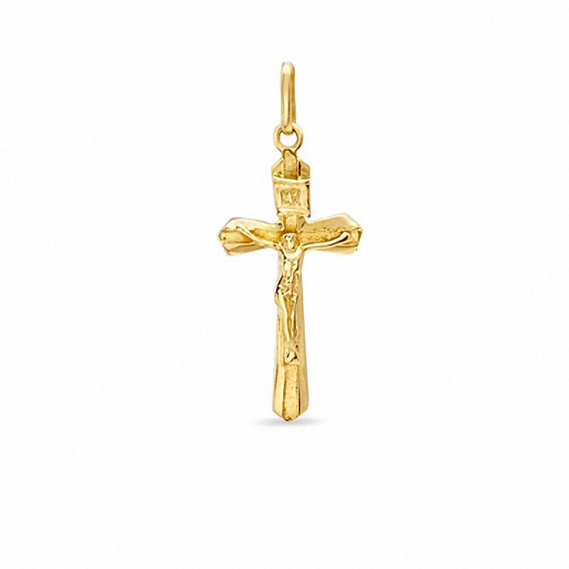 10K Gold Small Crucifix Charm