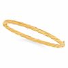 14K Gold Twisted Bangle Bracelet