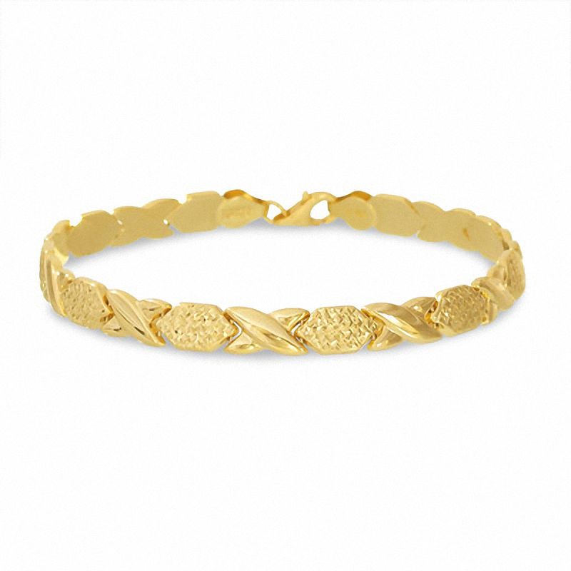 Main Image 1 of Hugs and Kisses Stampato Bracelet in 10K Gold