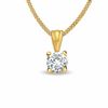 Thumbnail Image 0 of 0.15 CT. Diamond Solitaire Crown Royal Pendant in 14K Gold (I-J/I2-I3)