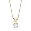 Thumbnail Image 0 of 0.50 CT. Certified Diamond Solitaire Pendant in 14K Gold (J/I3)