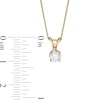Thumbnail Image 2 of 0.50 CT. Certified Diamond Solitaire Pendant in 14K Gold (J/I3)
