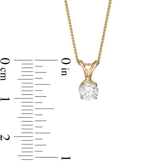 0.50 CT. Certified Diamond Solitaire Pendant in 14K Gold (J/I3