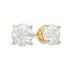 Thumbnail Image 0 of 0.20 CT. T.W. Diamond Solitaire Stud Earrings in 14K Gold (J/I2)