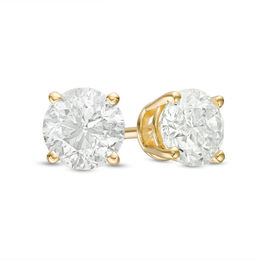 0.20 CT. T.W. Diamond Solitaire Stud Earrings in 14K Gold (J/I2)