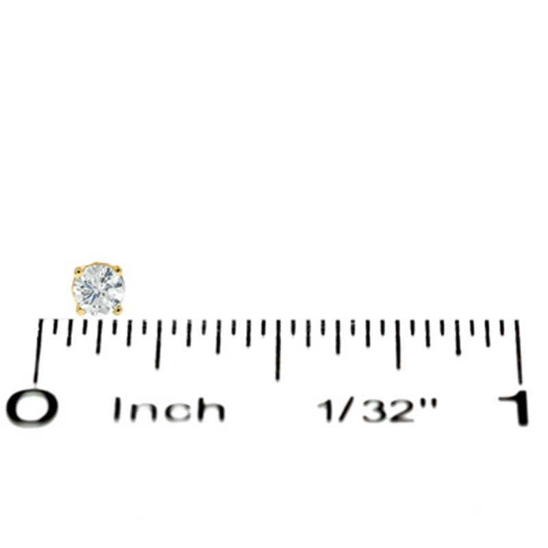 0.20 CT. T.W. Diamond Solitaire Stud Earrings in 14K Gold (J/I2)