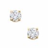 Thumbnail Image 1 of 1.00 CT. T.W. Ceritfied Diamond Crown Royal Stud Earrings in 14K Gold (I-J/I2-I3)