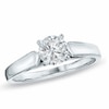 Thumbnail Image 0 of 0.20 CT. Diamond Solitaire Crown Royal Engagement Ring in 14K White Gold (J/I2)