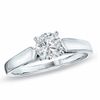 0.30 CT. Diamond Solitaire Crown Royal Engagement Ring in 14K White Gold (J/I2)