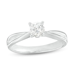 0.50 CT. Certified Prestige® Diamond Solitaire Engagement Ring in 14K White Gold (J/I1)