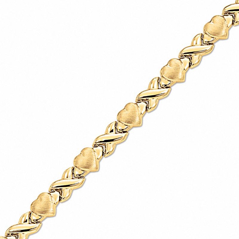 10K Gold Two Tone 5.0ct Baguette Diamond Heart Link Bracelet – Shyne  Jewelers™