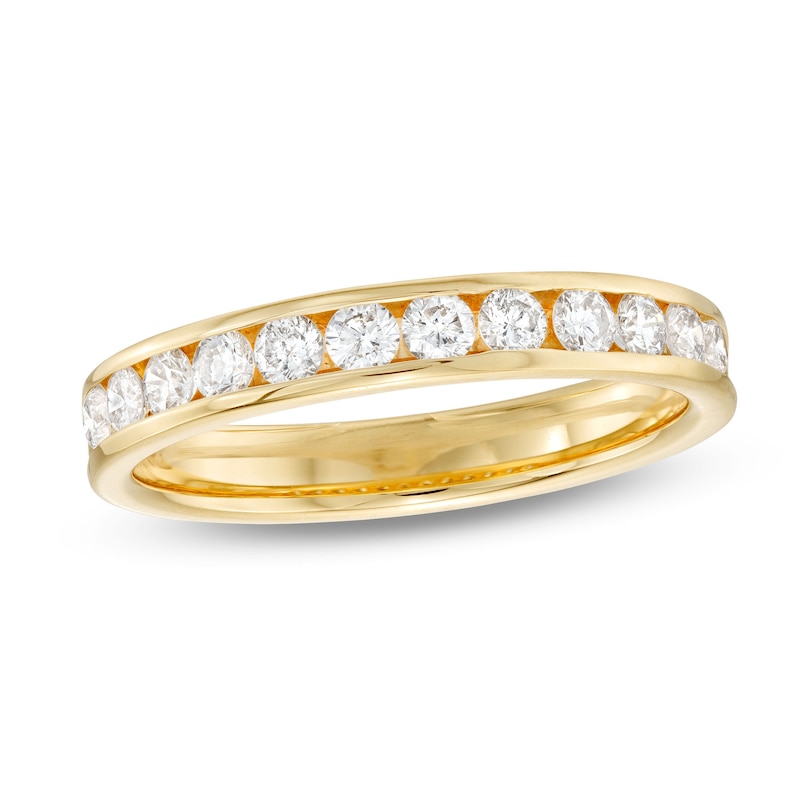 0.50 CT. T.W. Diamond Channel Band in 14K Gold|Peoples Jewellers