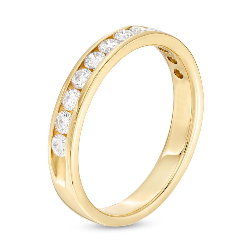 0.50 CT. T.W. Diamond Channel Band in 14K Gold|Peoples Jewellers