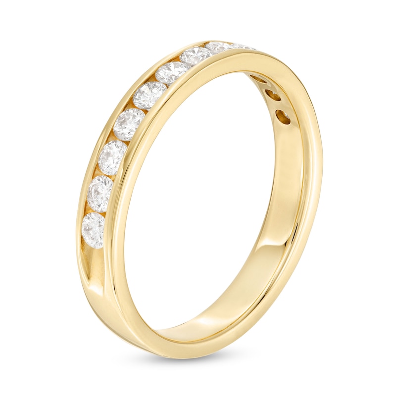 Main Image 3 of 0.50 CT. T.W. Diamond Channel Band in 14K Gold