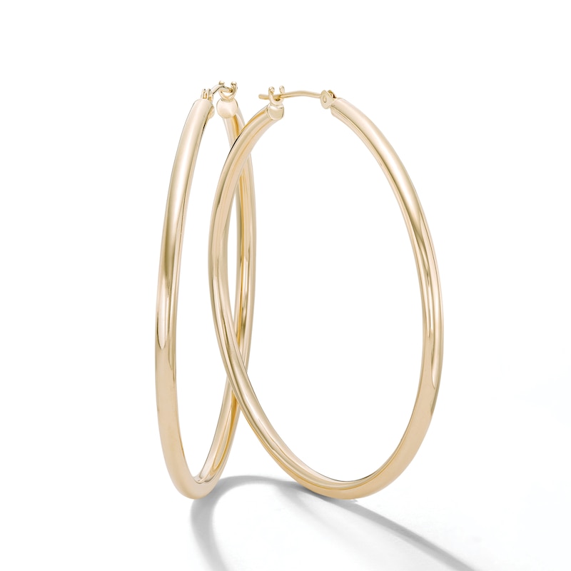 44mm Hoop Earrings in 14K Gold|Peoples Jewellers