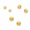 14K Gold Three-Piece Diamond-Cut Ball Stud Earrings Set