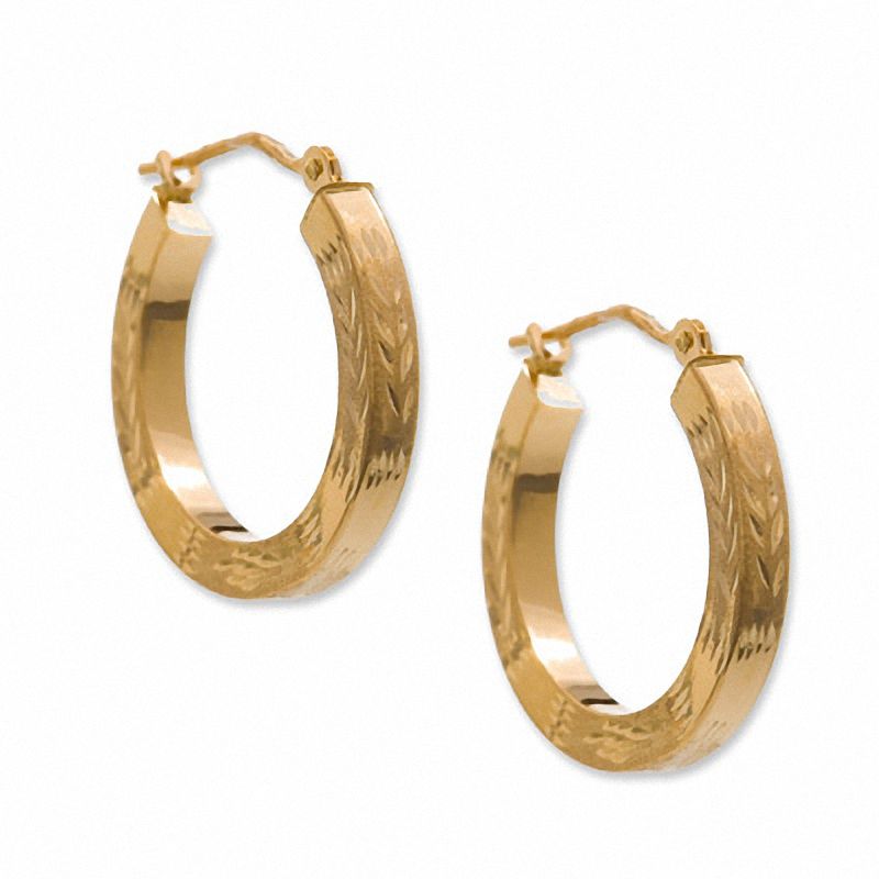 14K Gold 2.5mm Square Hoop Earrings | Peoples Jewellers
