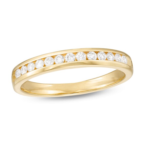 025 CT Tw Diamond Channel Band in 14K Gold