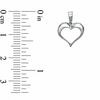 Thumbnail Image 2 of 10K White Gold Open Heart Charm