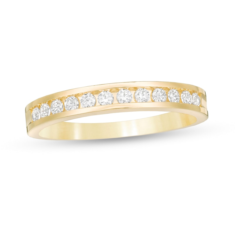0.25 CT. T.W. Channel Set Diamond Band in 10K Gold|Peoples Jewellers