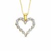 Thumbnail Image 1 of 0.25 CT. T.W. Diamond Heart Pendant in 10K Gold
