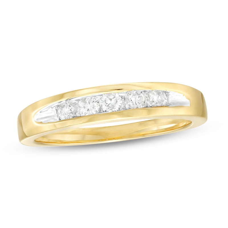 0.25 CT. T.W. Diamond Five Stone Ring in 14K Gold|Peoples Jewellers