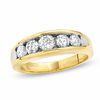 Thumbnail Image 0 of Ladies' 1.00 CT. T.W. Diamond Graduated Five Stone Wedding Band in 14K Gold