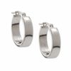 Thumbnail Image 1 of 14K White Gold Small 4-Sided Hoop Earrings