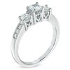 1.00 CT. T.W. Diamond Three Stone Past Present Future Engagement Ring in 14K Gold