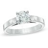 Thumbnail Image 1 of 1.00 CT. Diamond Solitaire Crown Royal Engagement Ring in 14K White Gold (J/I2)