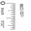 Thumbnail Image 1 of 0.20 CT. T.W. Diamond Huggie Hoop Earrings in 10K White Gold