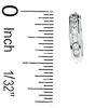 Thumbnail Image 2 of 0.20 CT. T.W. Diamond Huggie Hoop Earrings in 10K White Gold